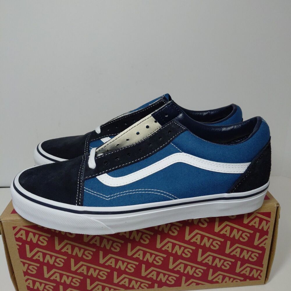 Vans Old Skool Navy Blue Men's Size 9 Skate Classic Comfort Sneakers